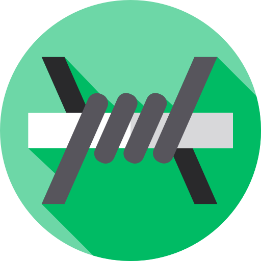 Barbed Wire Free Icon - Sign (512x512)