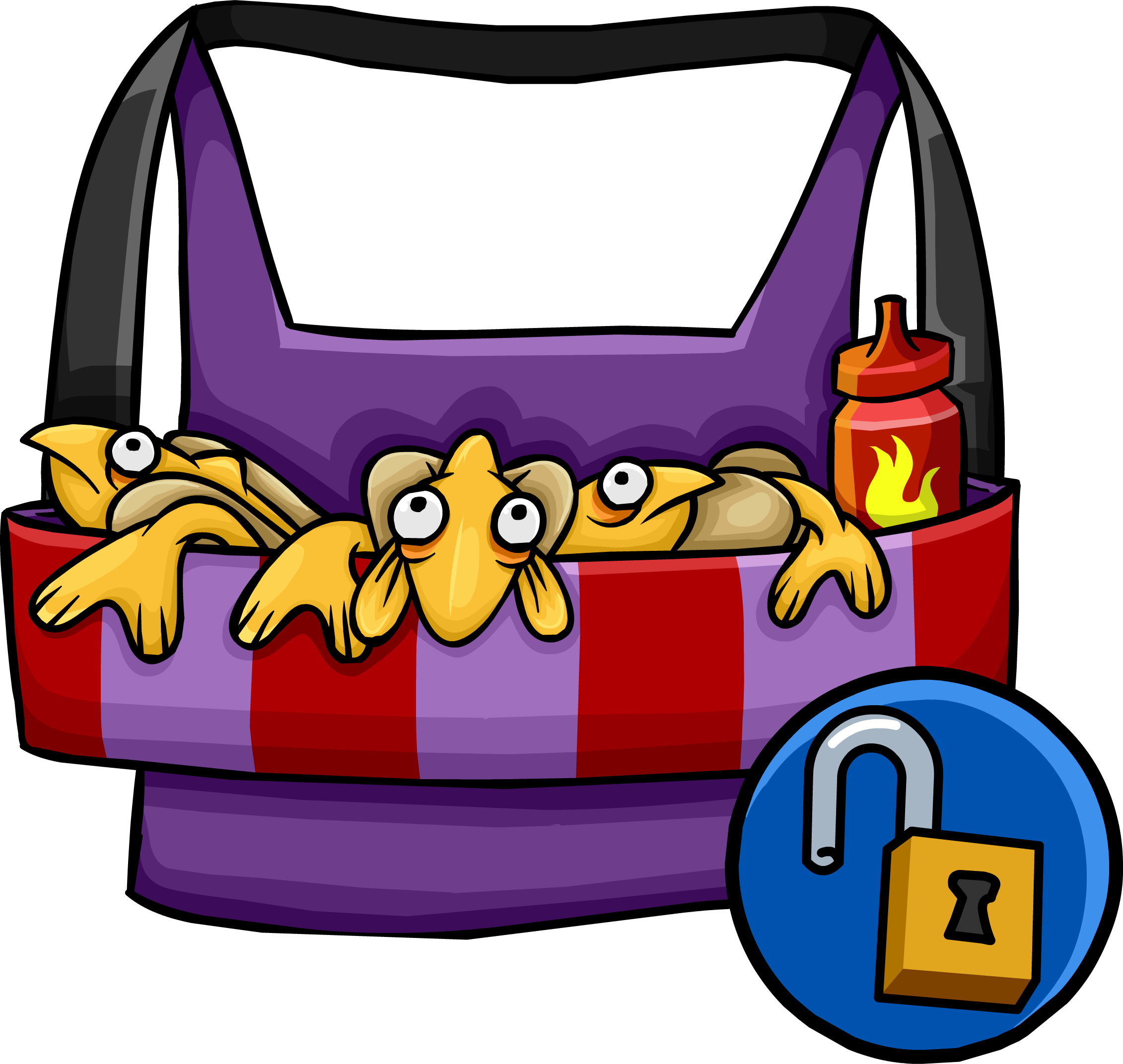 Fish Dog Vendor Pouch - Fish (2262x2144)