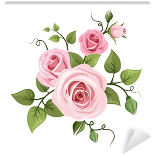 Vector Illustration - Tea Rose Clipart (400x400)