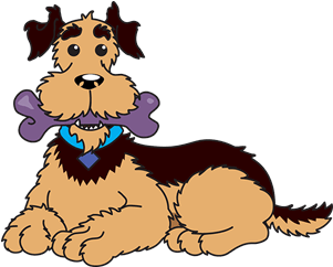 Dog With Bone Png (500x244)