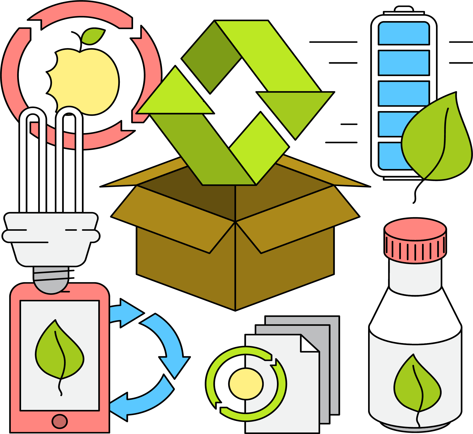 Saving Energy Use - Recycling (1930x1770)