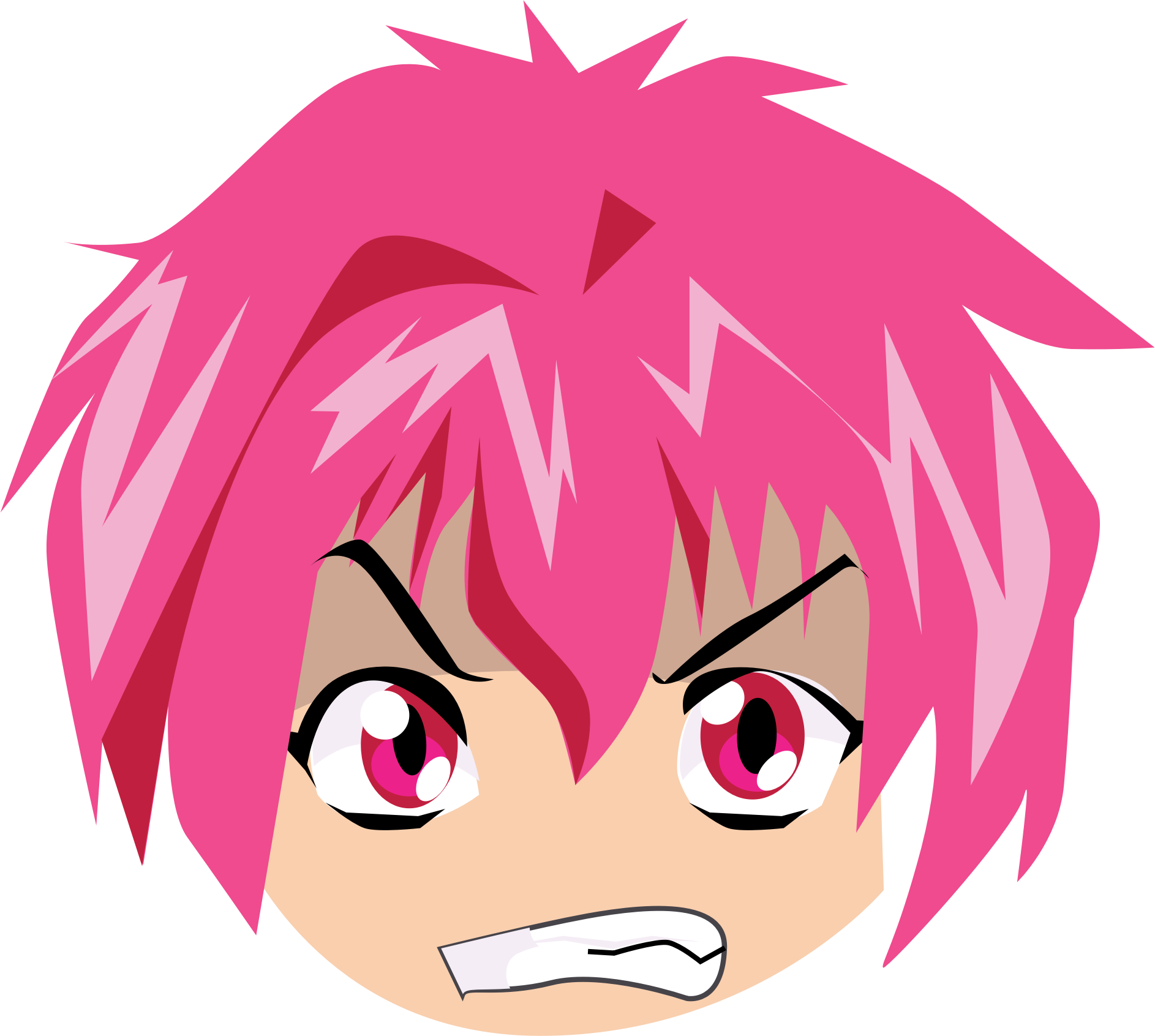 Angry Manga Face - Anime (1886x1692)