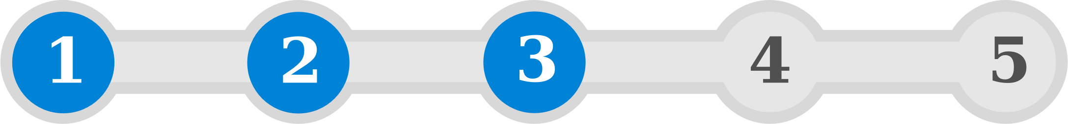 Progress Bar Clipart - Circle (2911x340)