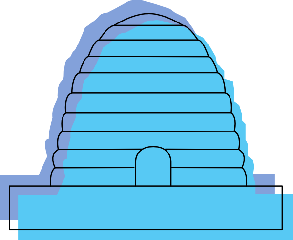 Blue Bee Hive (600x491)