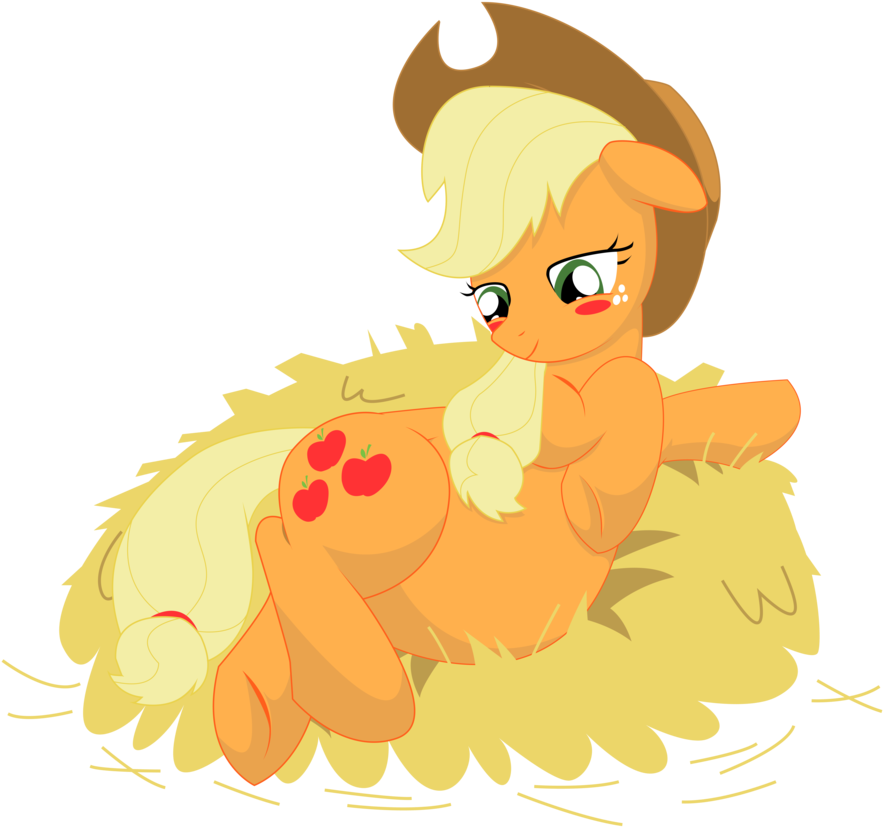 Applejack And Caramel - Cartoon (900x836)