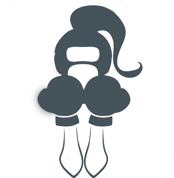 Boxing Vector Girl (626x626)