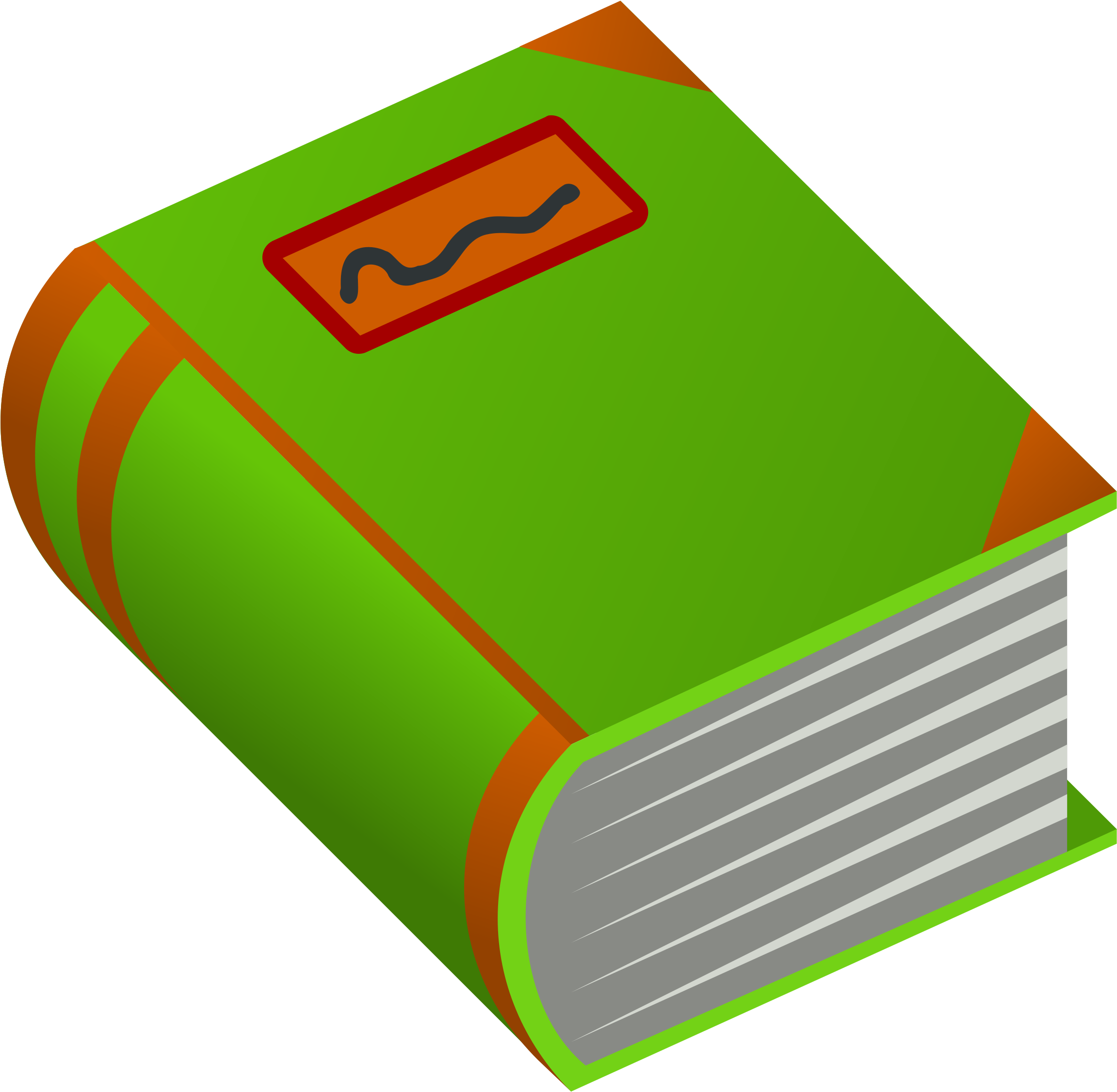 Clipart - Thick Book Clipart (2400x2400)