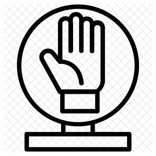 Stop Hand Icon - Sign (512x512)