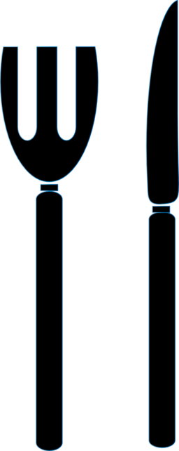 Fork And Knife Icon - شوكة فيكتور (256x642)