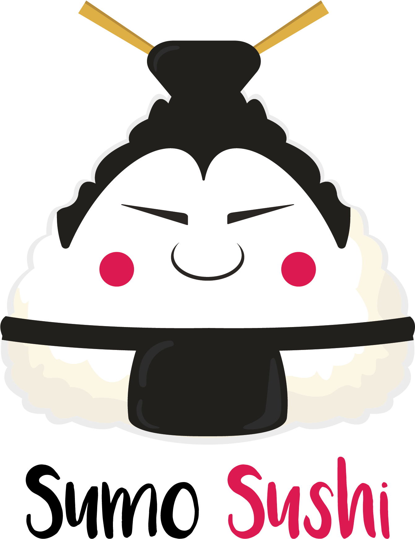 Sumo Sushi - Notebook: Dot-grid,graph,lined,blank No Lined : Watermelon (2000x2000)