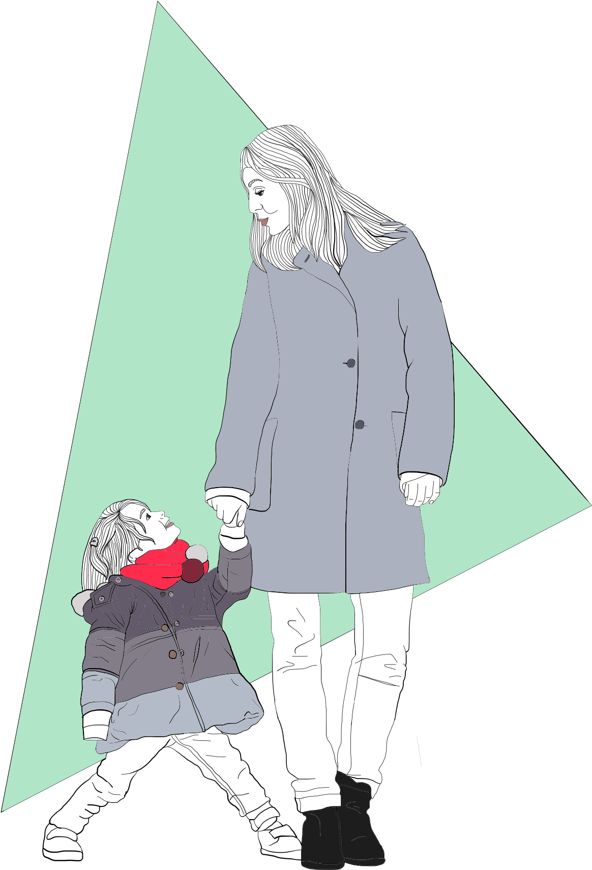Mamá E Hija - Illustration (1536x2048)