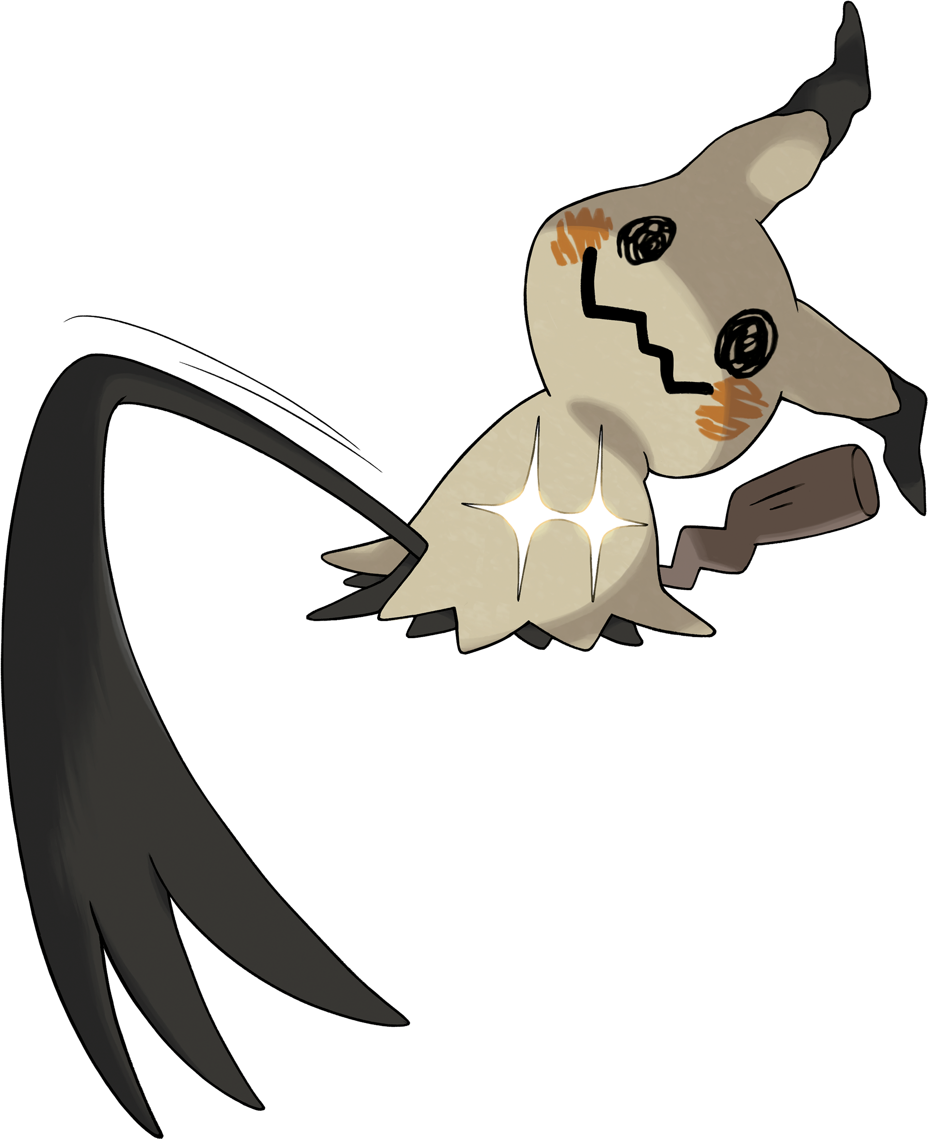 Mimikyu Pose - Pokemon Mimikyu Attacks (2304x2681)