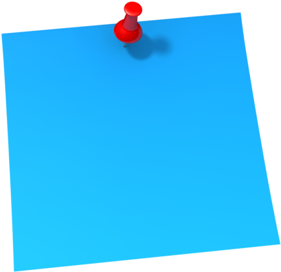 Sticky Notes Png - Blue Sticky Note (500x500)