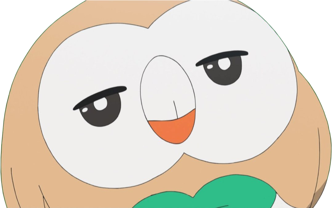 Rowlet Render By Ashleytheskitty - アニメ ポケモン サン & ムーン 35 話 (1191x670)