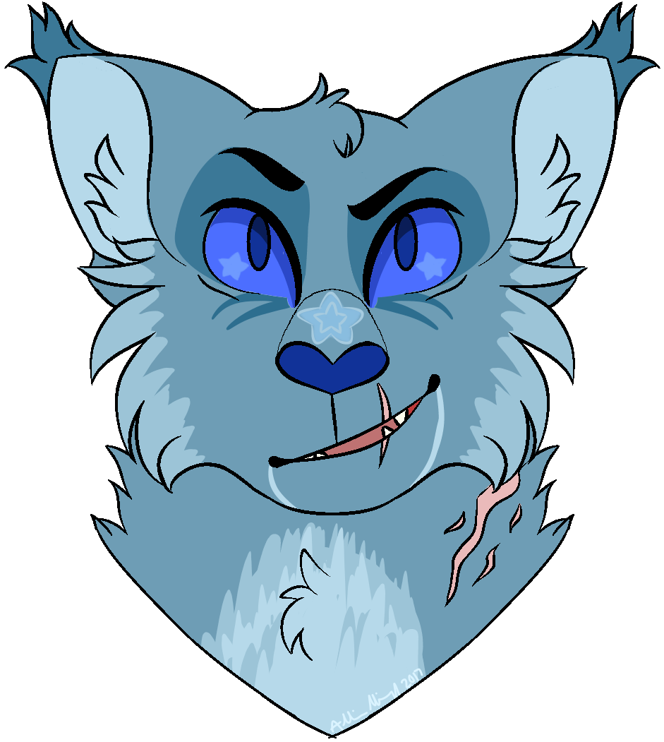 Bluestar Sticker - Cat Yawns (1000x1073)
