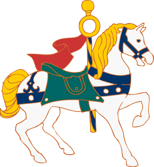 Horse For Carousel Clipart (525x572)