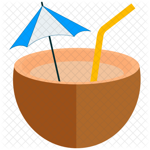 Coconut Water Icon - Illustration (512x512)