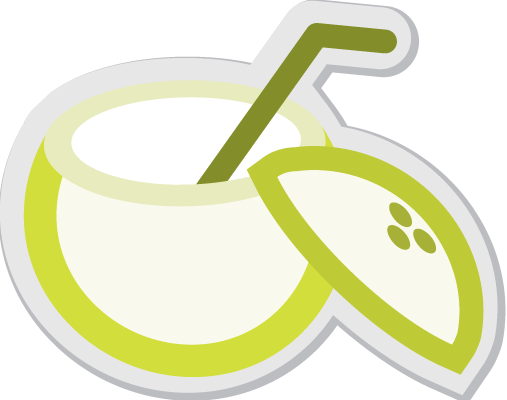 Organic Coconut Water - Circle (507x400)