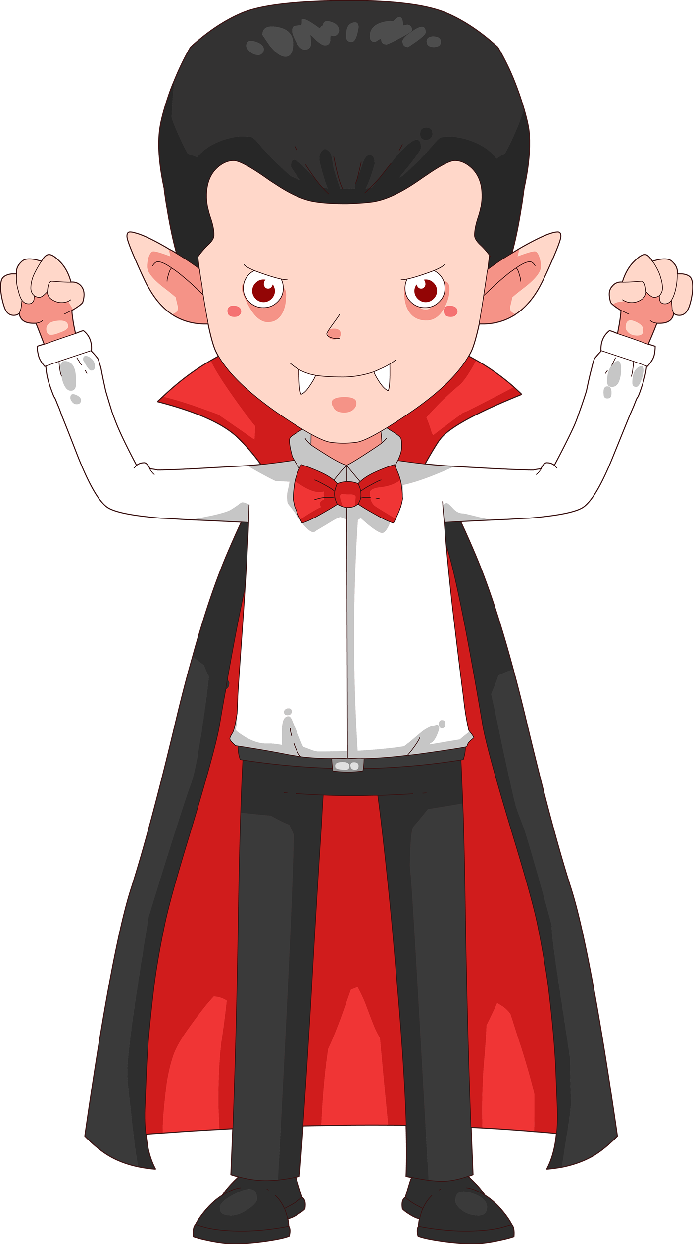 Free - Dracula Clipart (1400x2512)