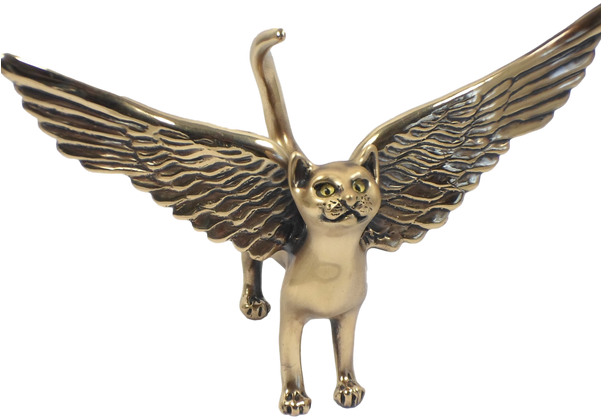 Standing Cat - Sculpture (600x500)