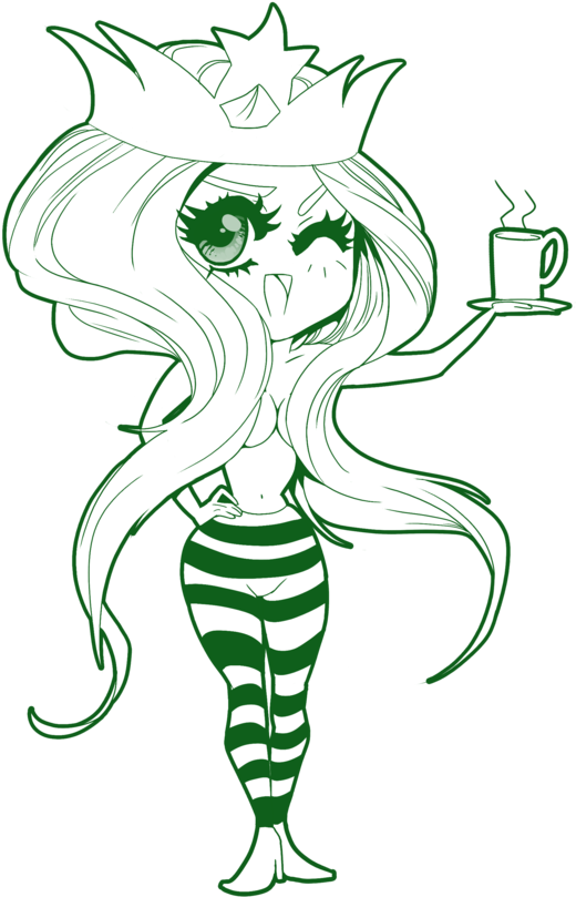 Drawn Starbucks Deviantart - Easy Cute Starbucks Drawing (600x826)