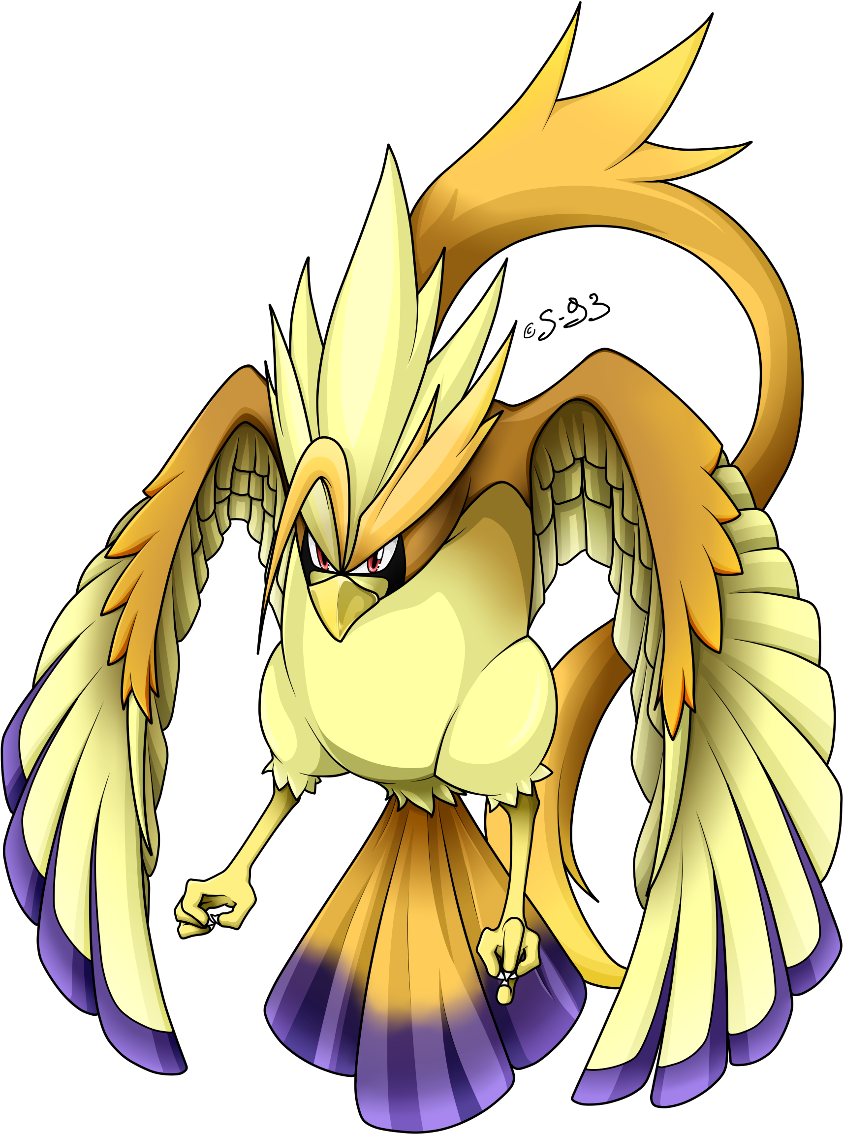 Mega Pidgeot Shiny By Shadowa 93 - Cartoon (2448x2448)