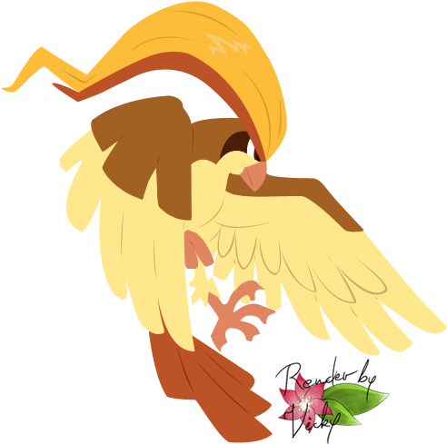 Pidgeot Vector By Vicky-pxp - Illustration (500x500)