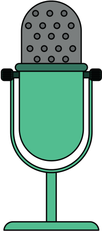 Old Vintage Microphone - Vector Graphics (550x550)