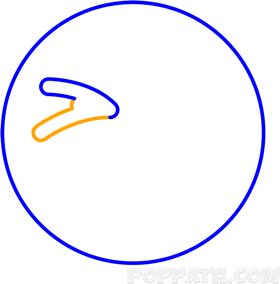 Complete The Closed Eye As Shown - Circle (1000x1000)