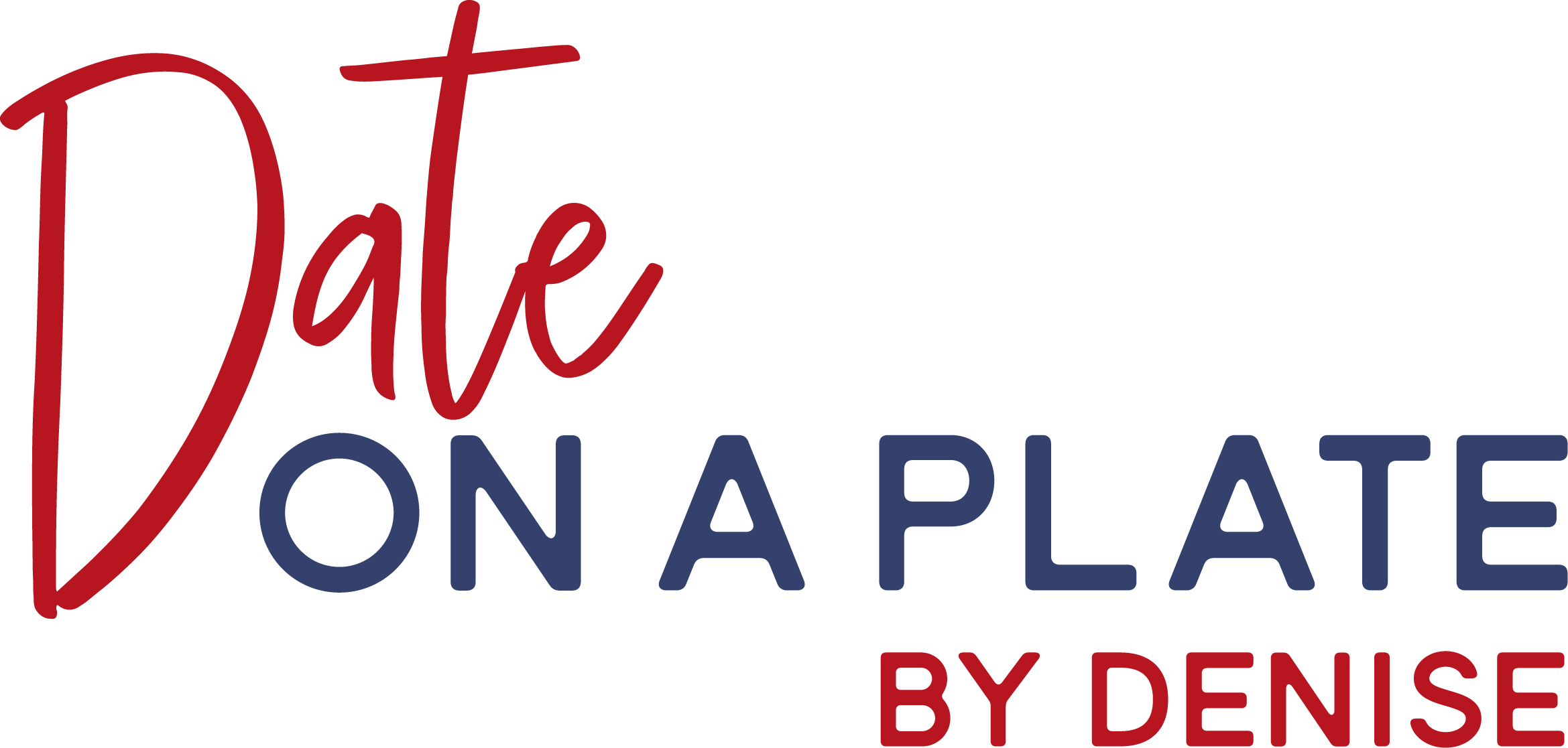 Date On A Plate Logo - Logo (2339x1117)