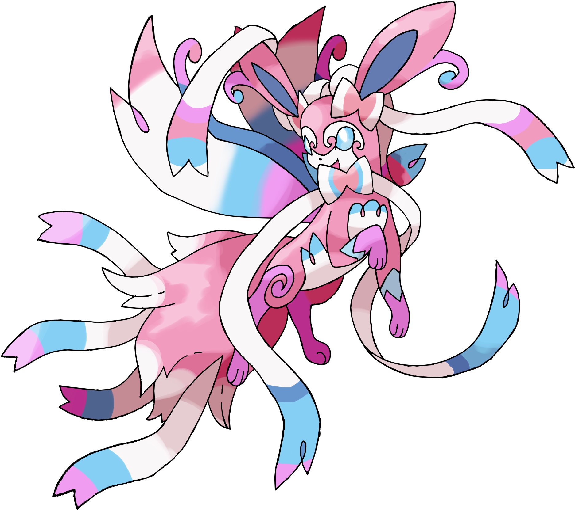 Pokemon Mega Evolution Of Sylveon (2304x1728)