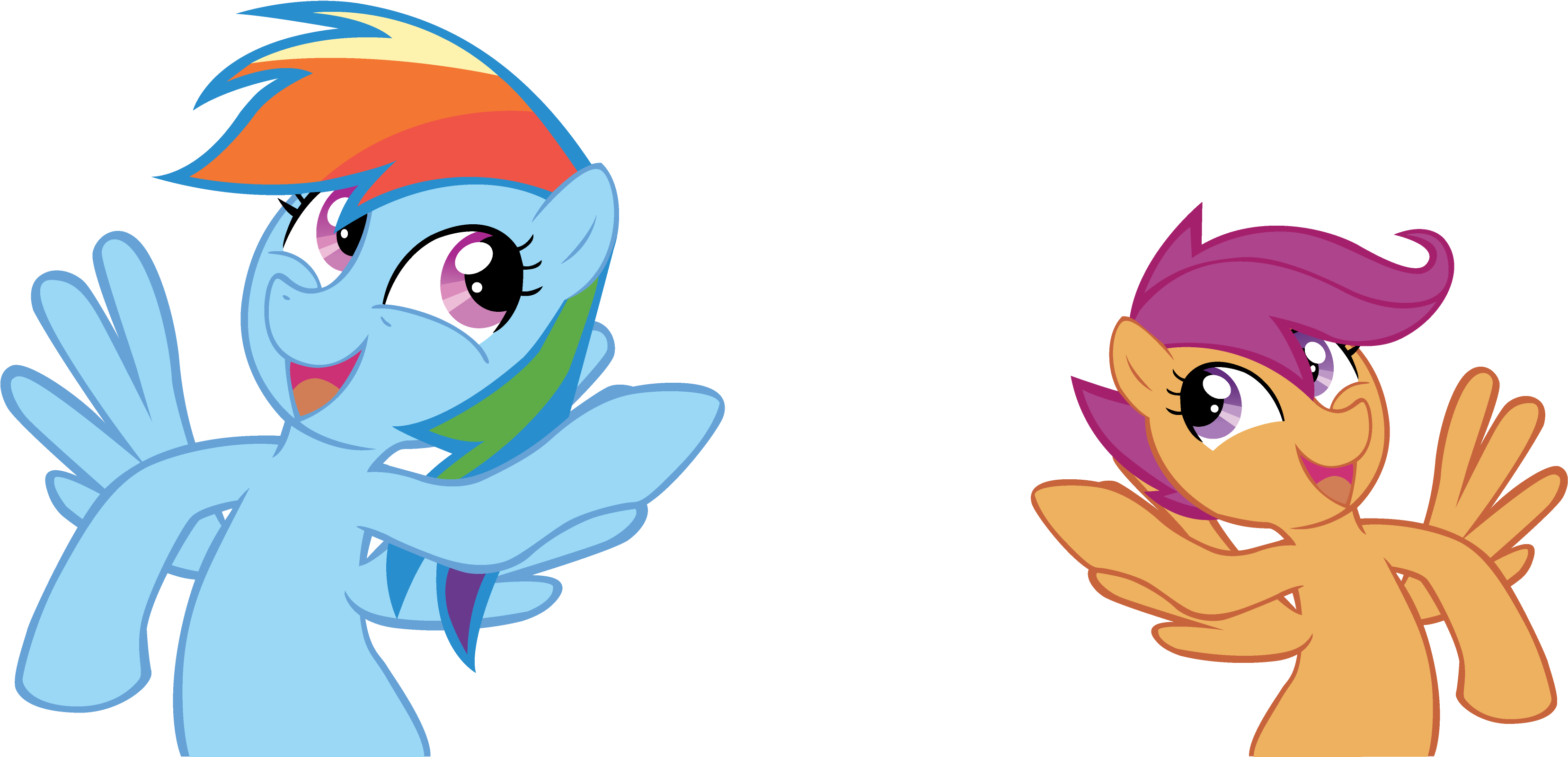 Rainbow - Scootaloo (4300x1750)