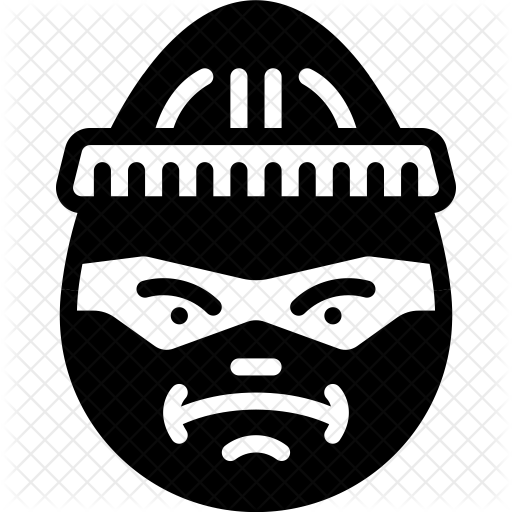 Burglar Icon - Smiley (512x512)
