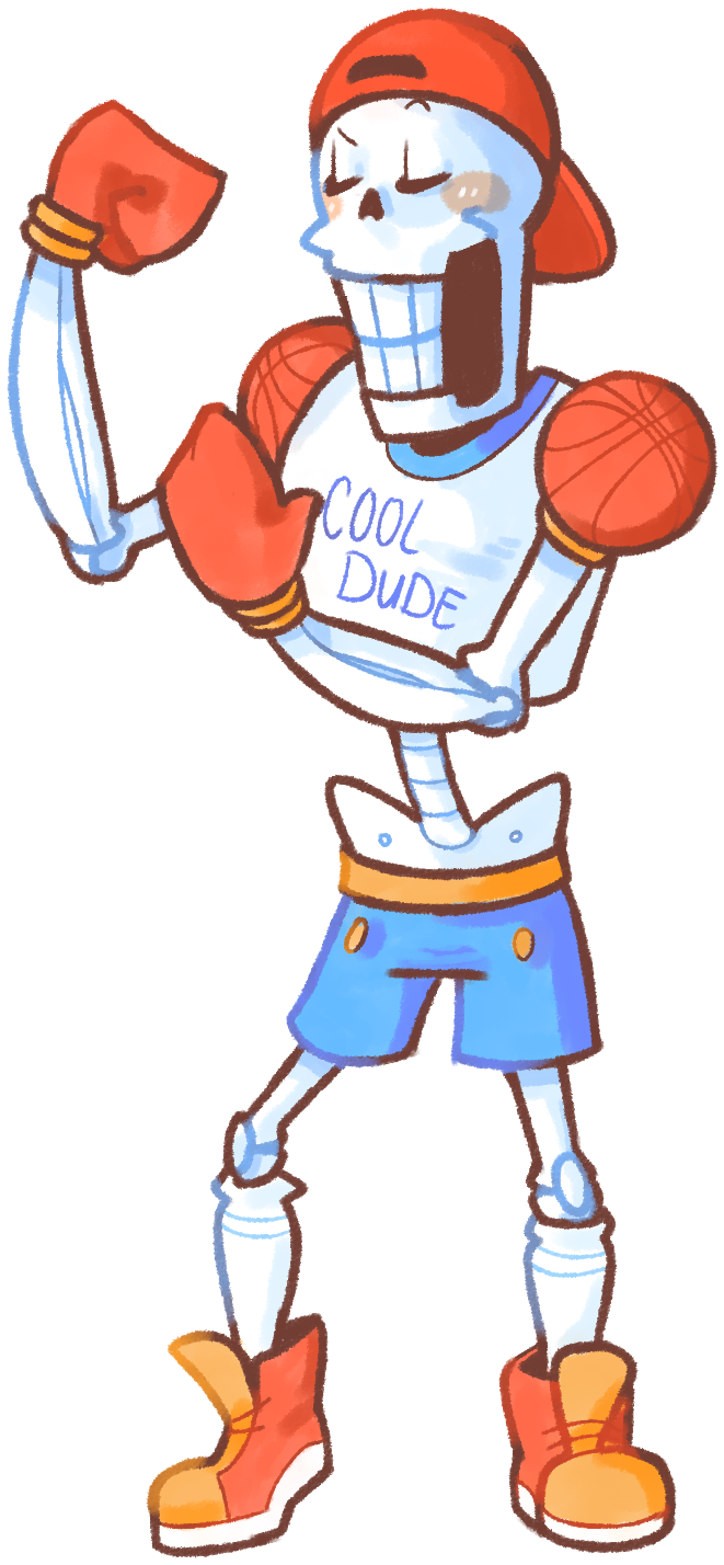 Papyrus Date - Papyrus Cool Dude Fanart (661x1428)