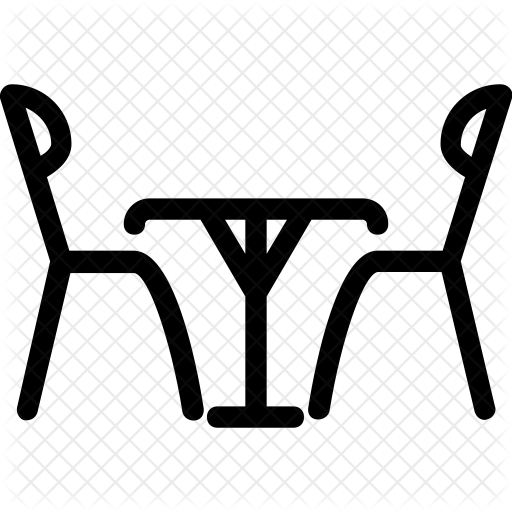 Dining Table Icon - Sidewalk Cafe (512x512)