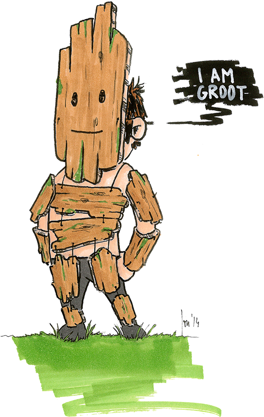 Groot - - Groot Illustration (600x888)