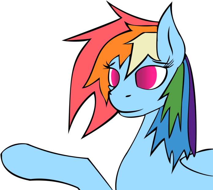 More Like Blind Rainbow Dash Vector By Brinkyskullwolf - Vector Graphics (900x650)