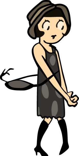 Flapper Ella By Codeandreload - Flappers Cartoon (308x609)
