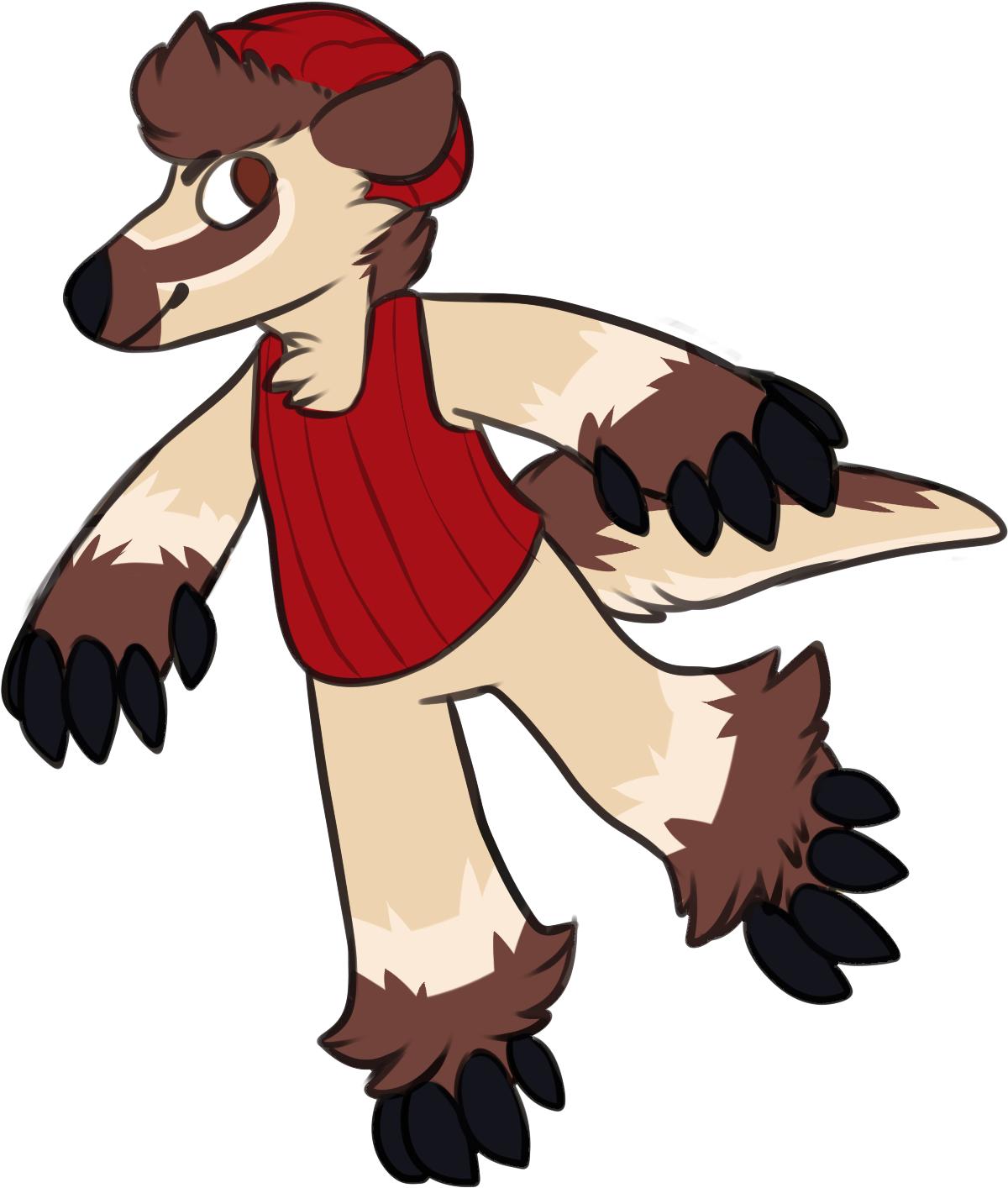Simple Anthro Chibi Commission - Cartoon (1545x1519)