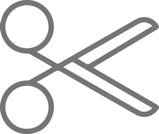 Cut, Scissors Icon - End-on-end (512x430)