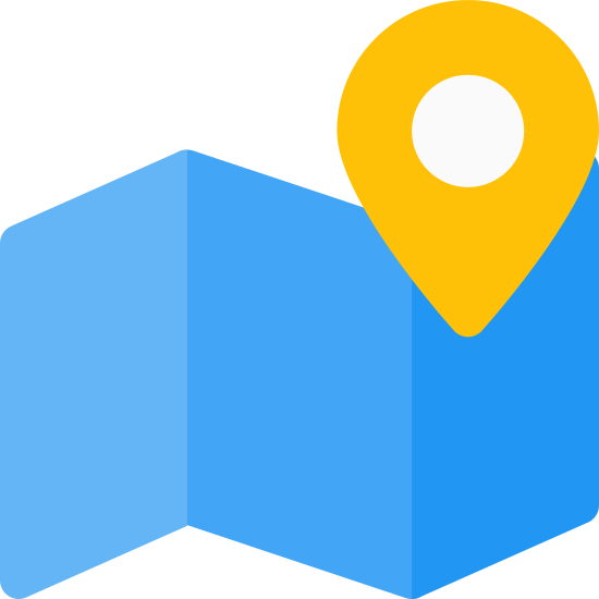 Map Pointer Vector Icon Illustration - Circle (550x550)