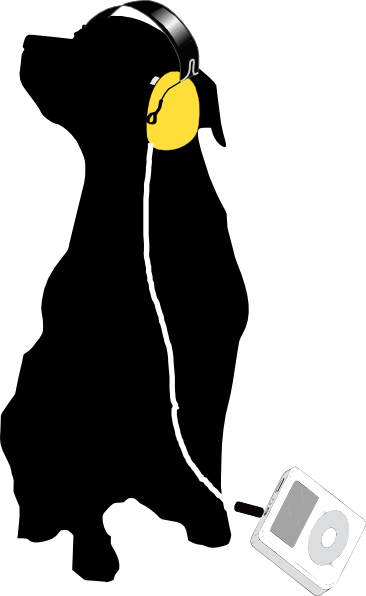 Sitting Dog Silhouette (366x596)