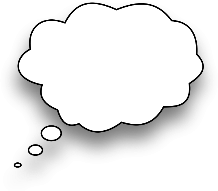 Speech Balloon Thought Bubble Clip Art - Thinking Bubble (800x715)