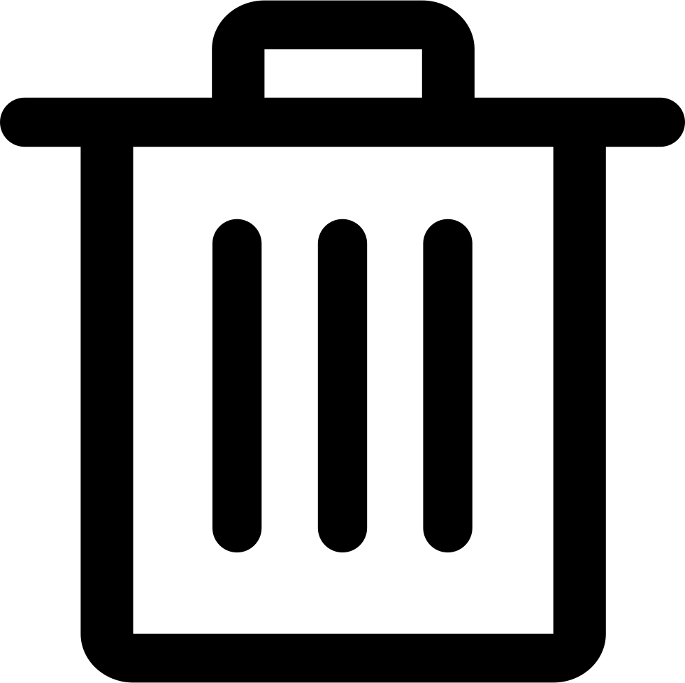 Trash Comments - Delete Svg Icon (980x978)
