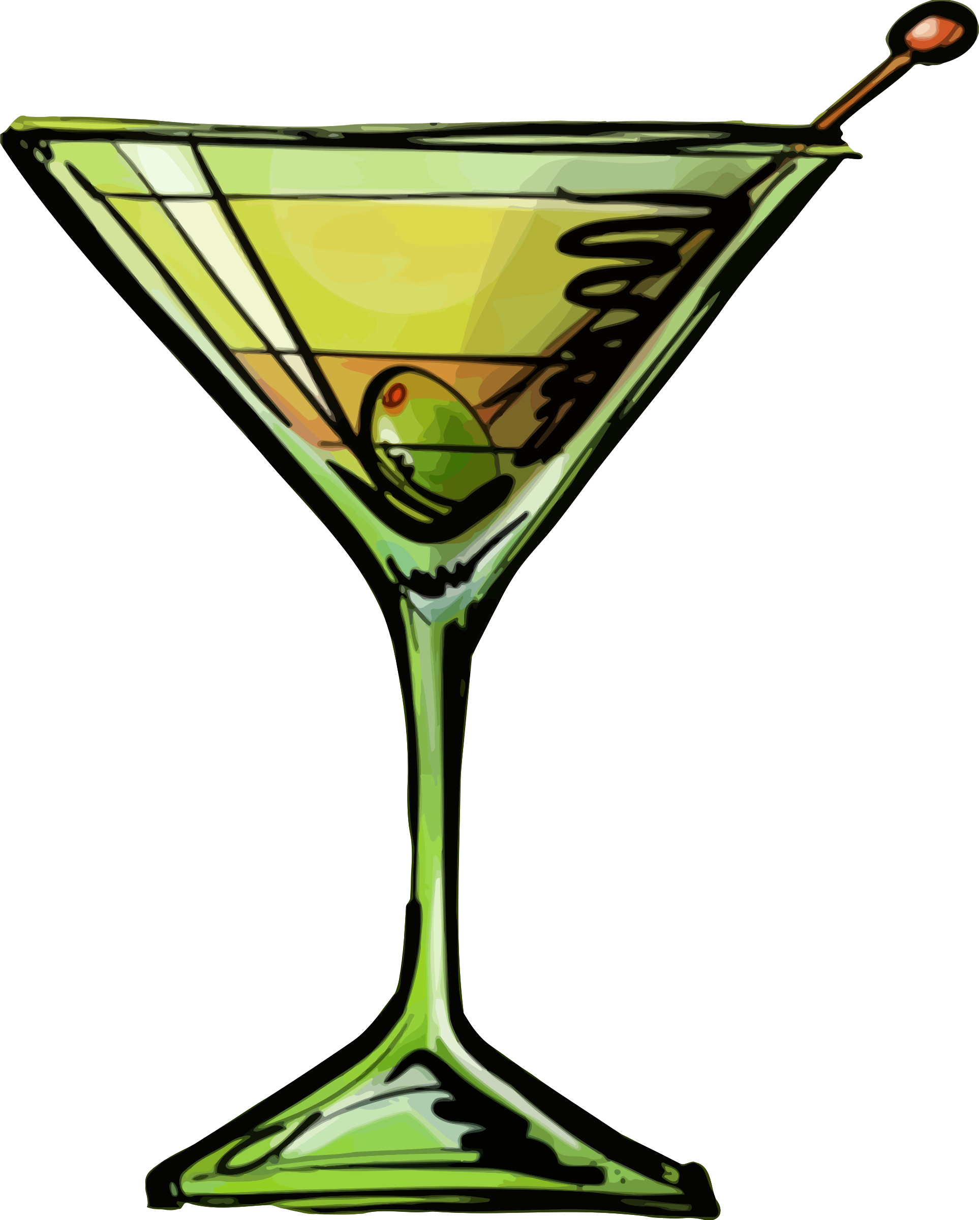 Big Image - Martini Clip Art (1926x2400)