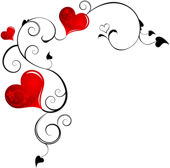 Vector Tattoo Corner Frames Heart Design (600x588)