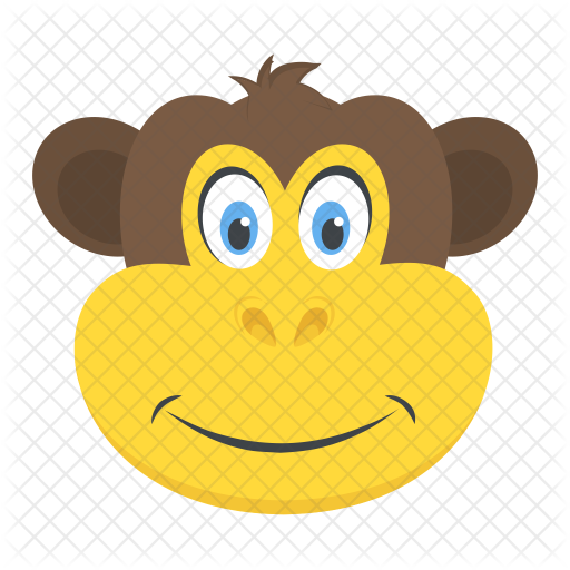 Baboon Head Icon - Cartoon (512x512)