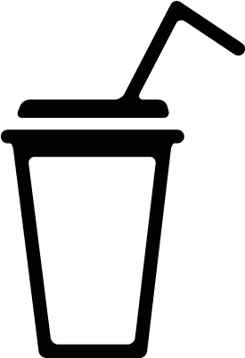 Take Away Drink Vector - Soft Drink Silhouette (400x400)