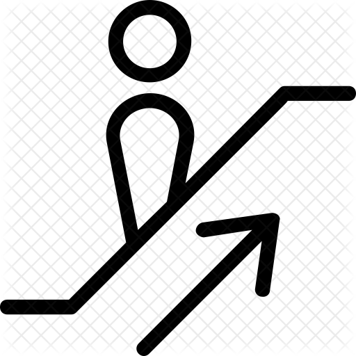 Upstairs Icon - Escalator (512x512)