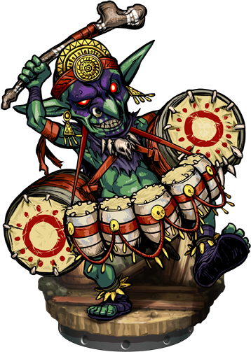 Goblin War Drummer - Cartoon (358x503)